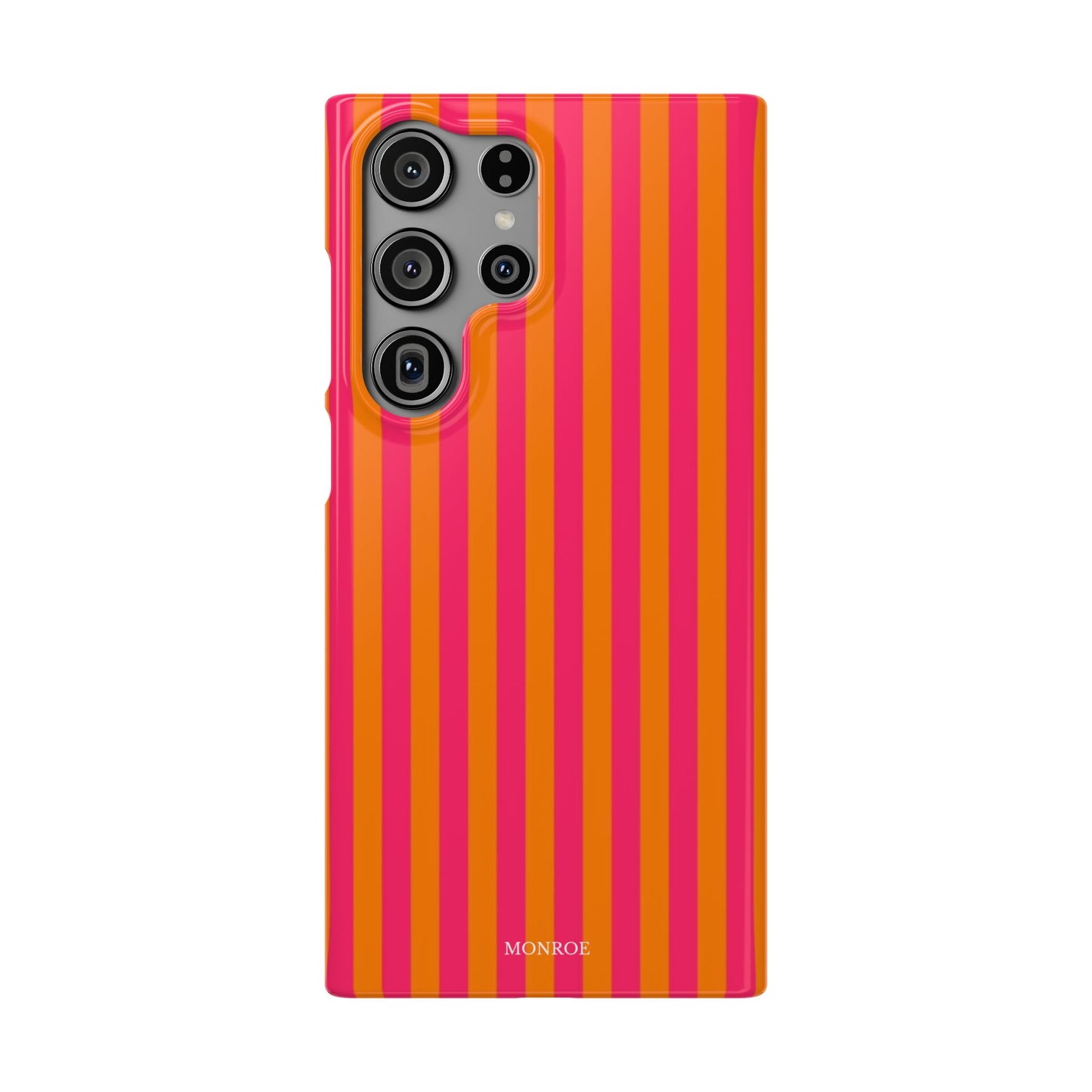 Striped Orange & Pink Case