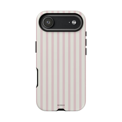 Light Pink Stripe Tough Phone Case