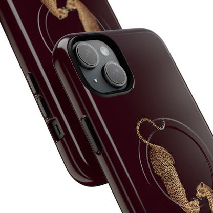 Burgundy Leopard Duo MagSafe Case
