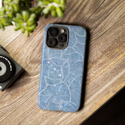 Glacier Blue Floral Tough Case