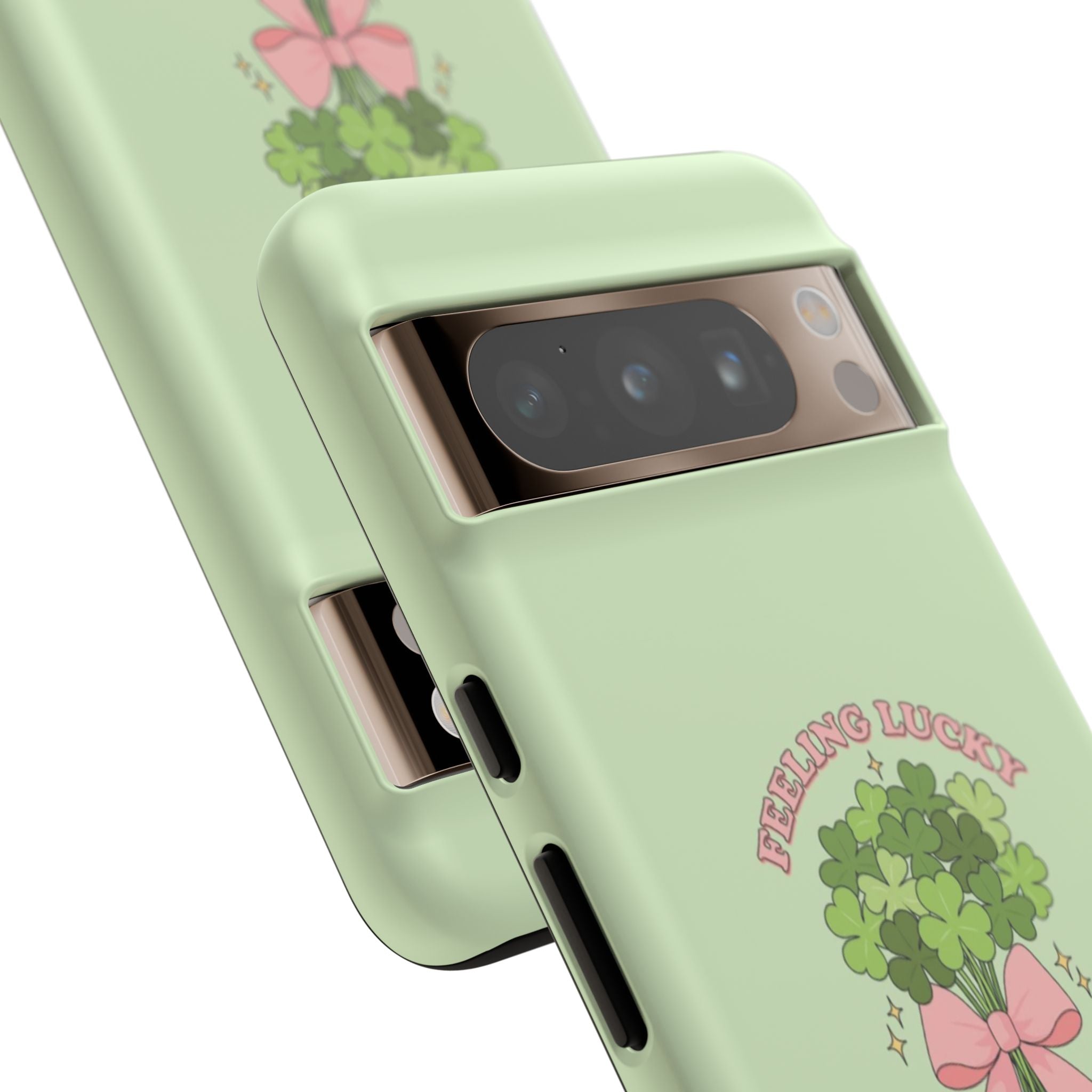 ‘Feeling Lucky' Clover Bouquet Tough Phone Case