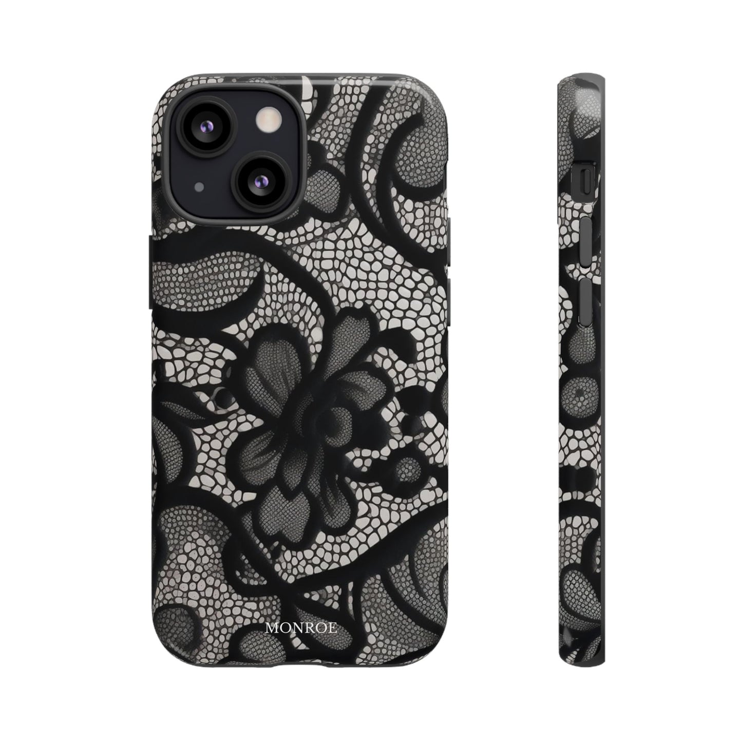 Black Floral Vintage Case