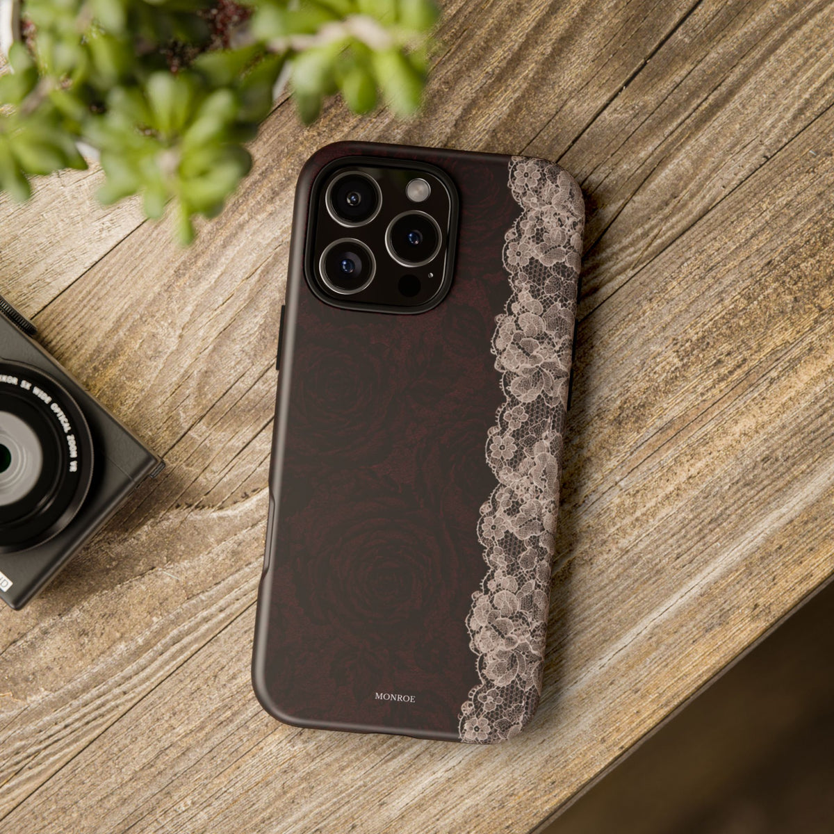 Burgundy Rose Tough Case
