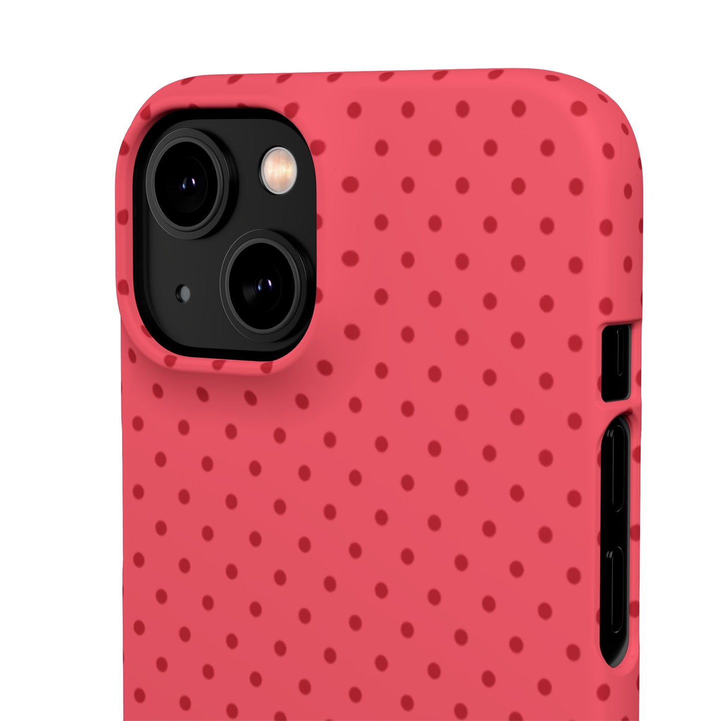 Coral Polka Dot Snap Phone Case