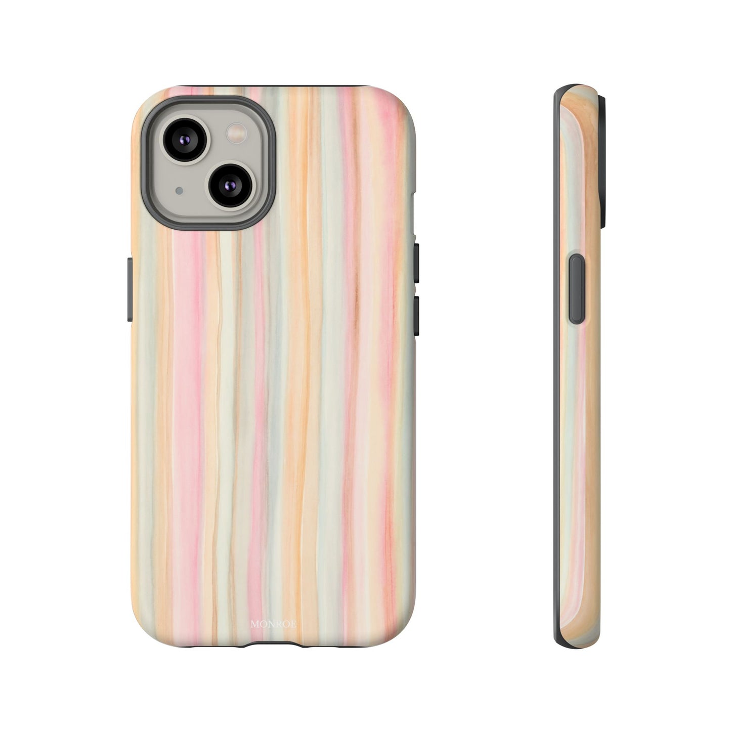 Pastel Watercolor Stripe Tough Case