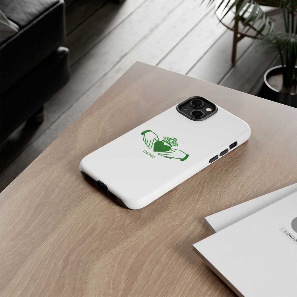 Irish Claddagh Symbol Green Tough Case