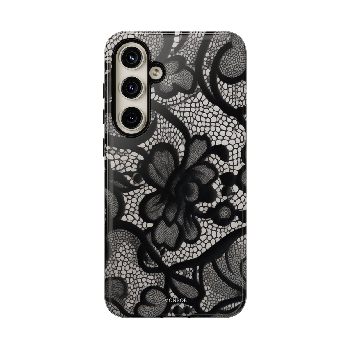Black Vintage Lace Tough Case