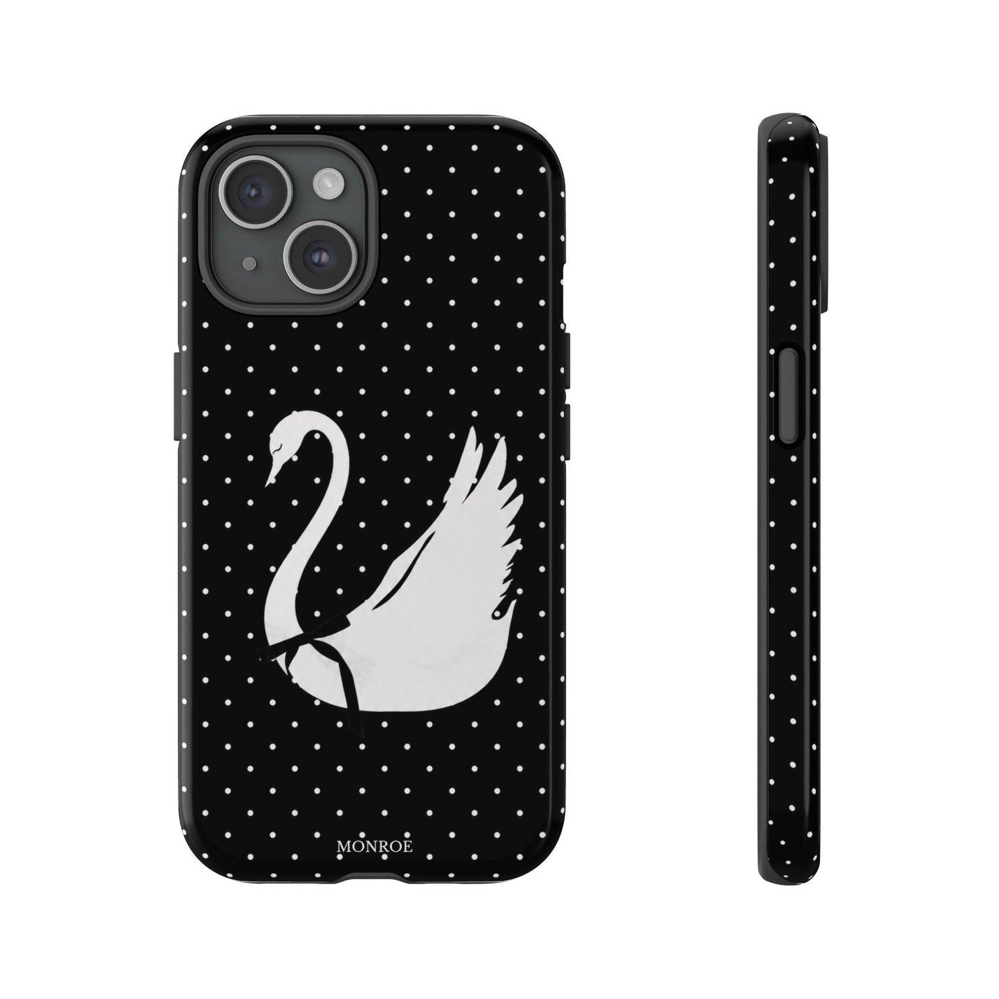 Black Swan Polka Dot Tough Phone Case