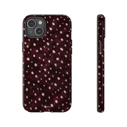 Burgundy Spotted Fur Tough Case