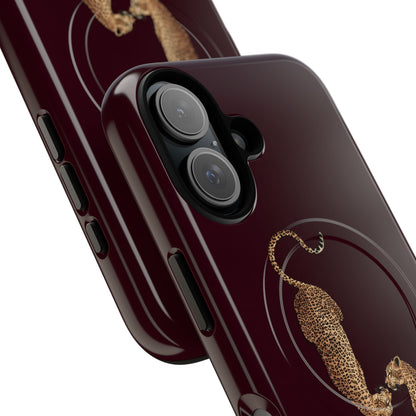 Burgundy Leopard Duo MagSafe Case