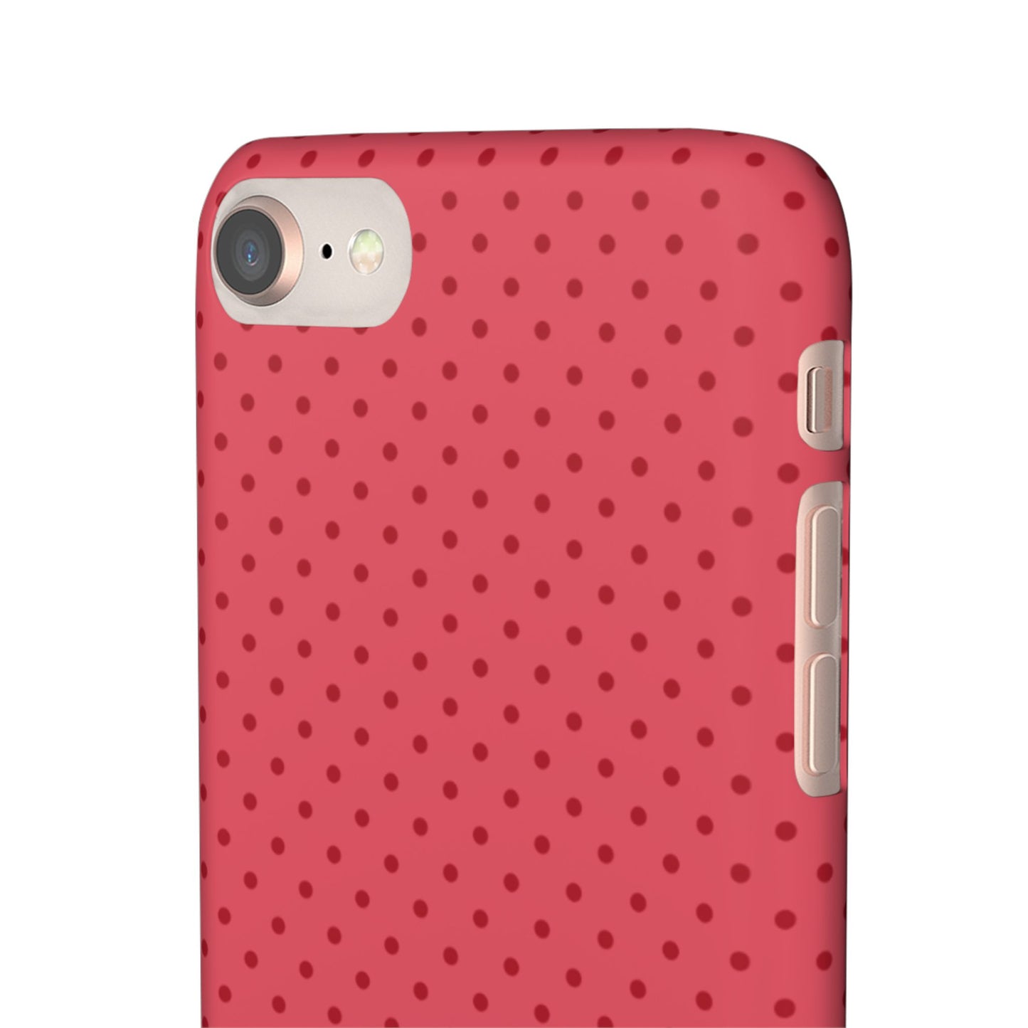 Coral Polka Dot Snap Phone Case
