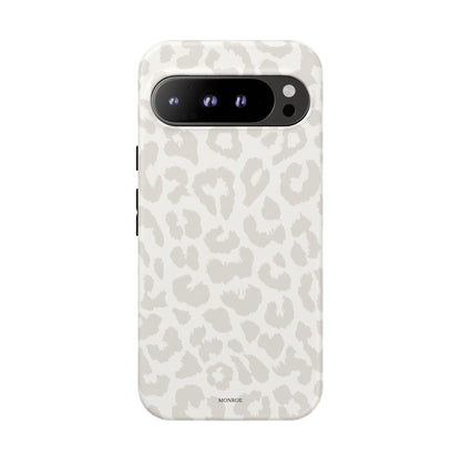 White Leopard Print Tough Case