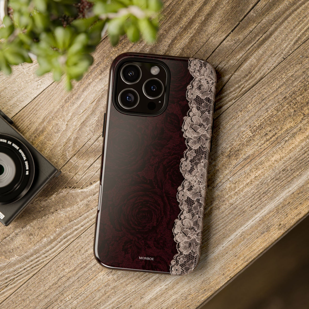 Burgundy Rose Tough Case