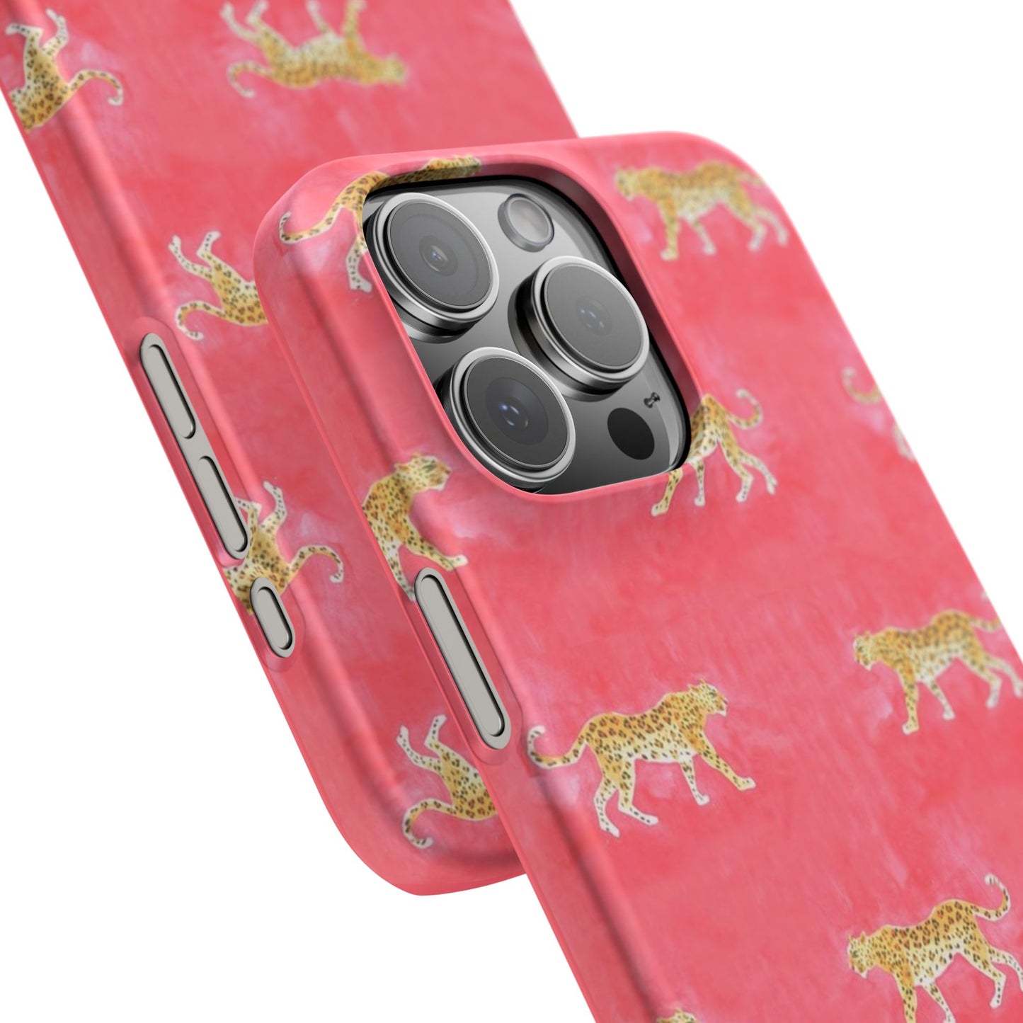 Pink Watercolor Leopard Case