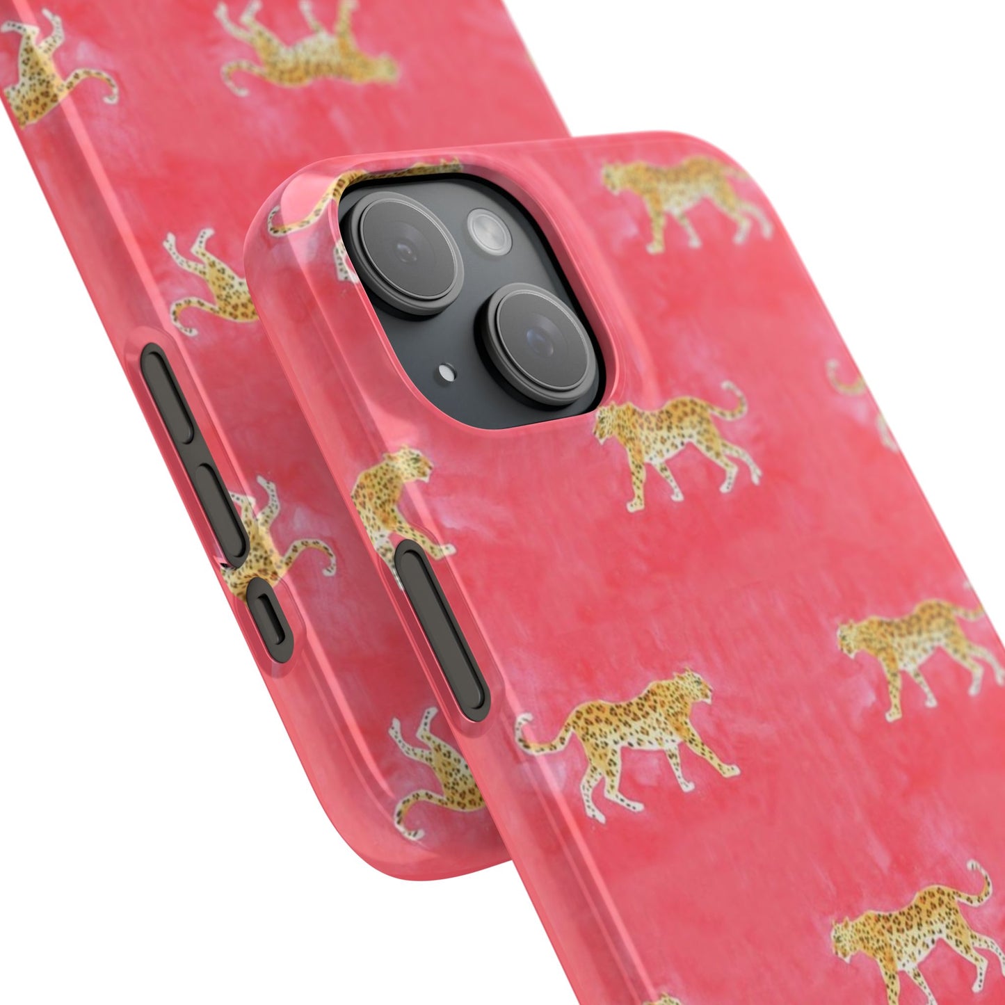 Pink Watercolor Leopard Case