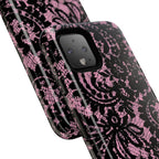 Pink Lace Pattern Tough Phone Case