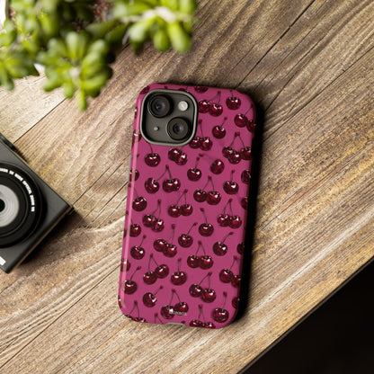 Burgundy Cherries Tough Case