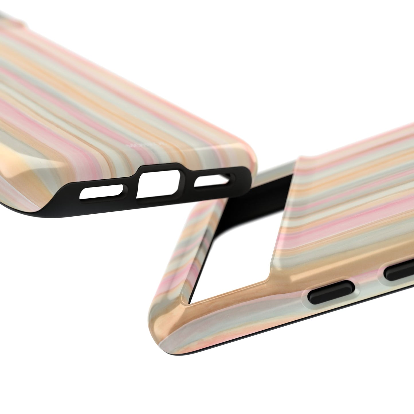 Pastel Watercolor Stripe Tough Case