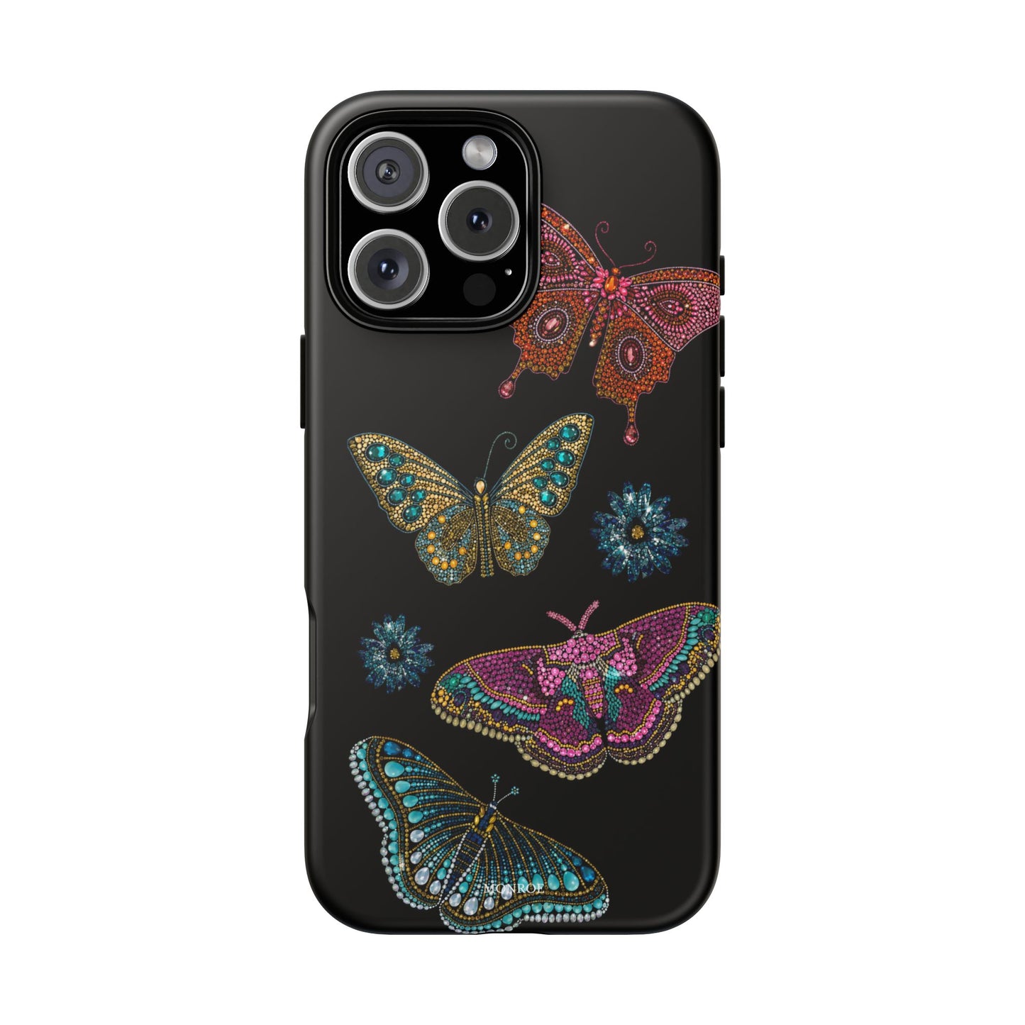 Butterfly Beaded Tough Case