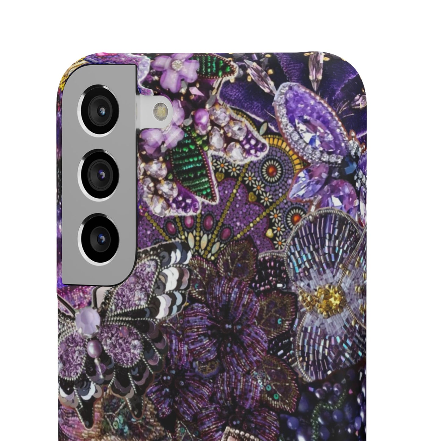 Purple Floral Butterfly Case