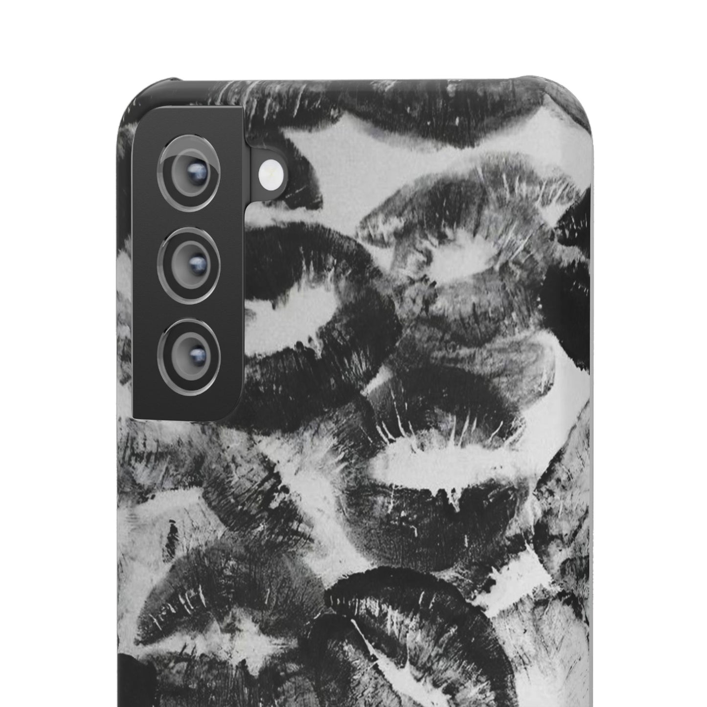 Black & White Kiss Print Case