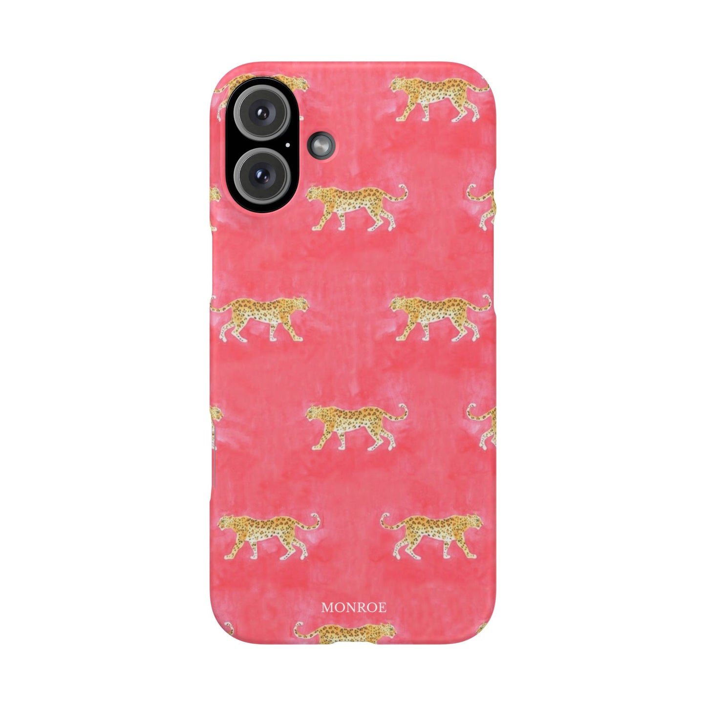 Pink Watercolor Leopard Case