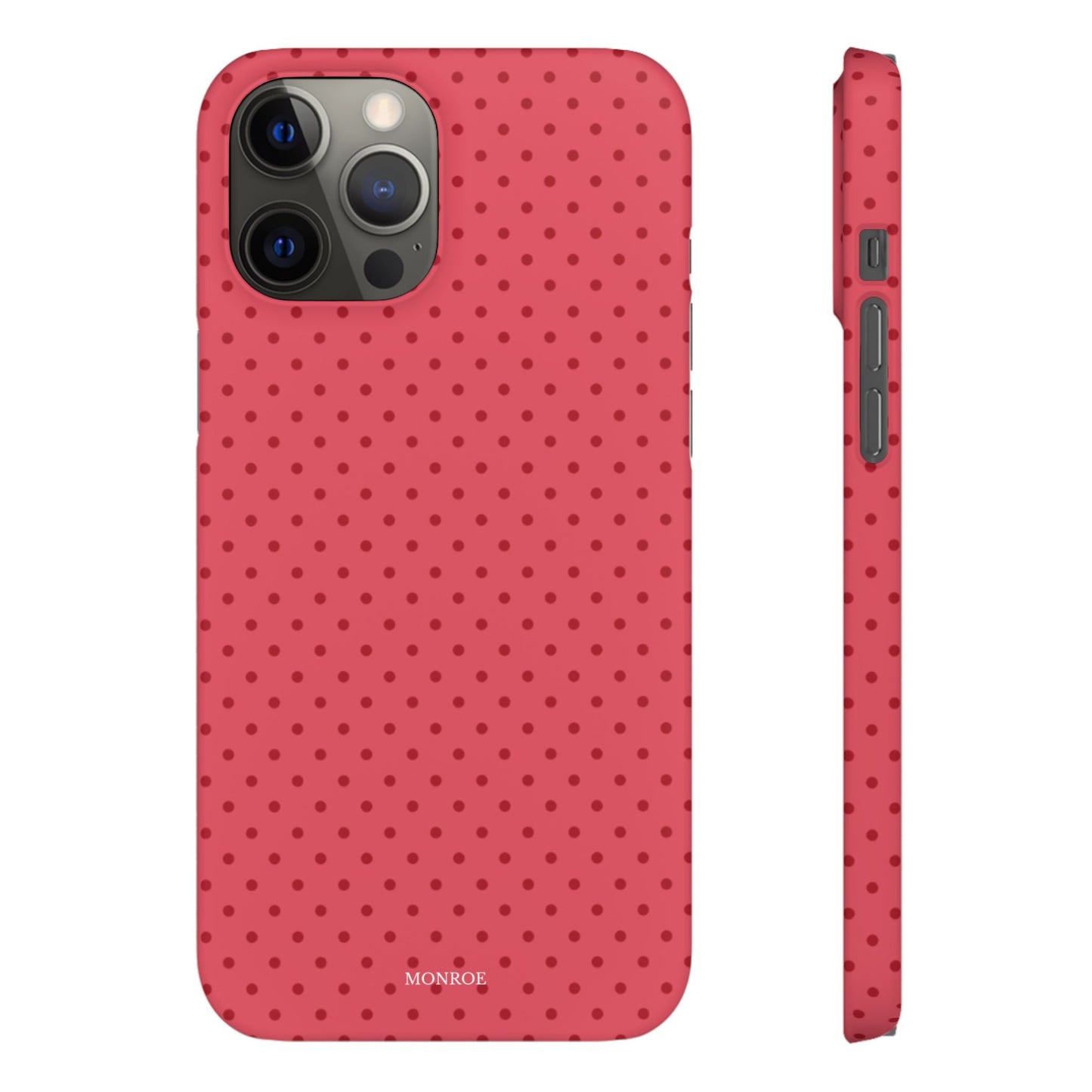 Coral Polka Dot Snap Phone Case