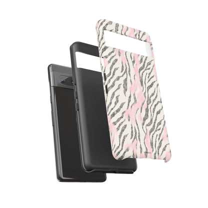 Light Pink Zebra Tough Case