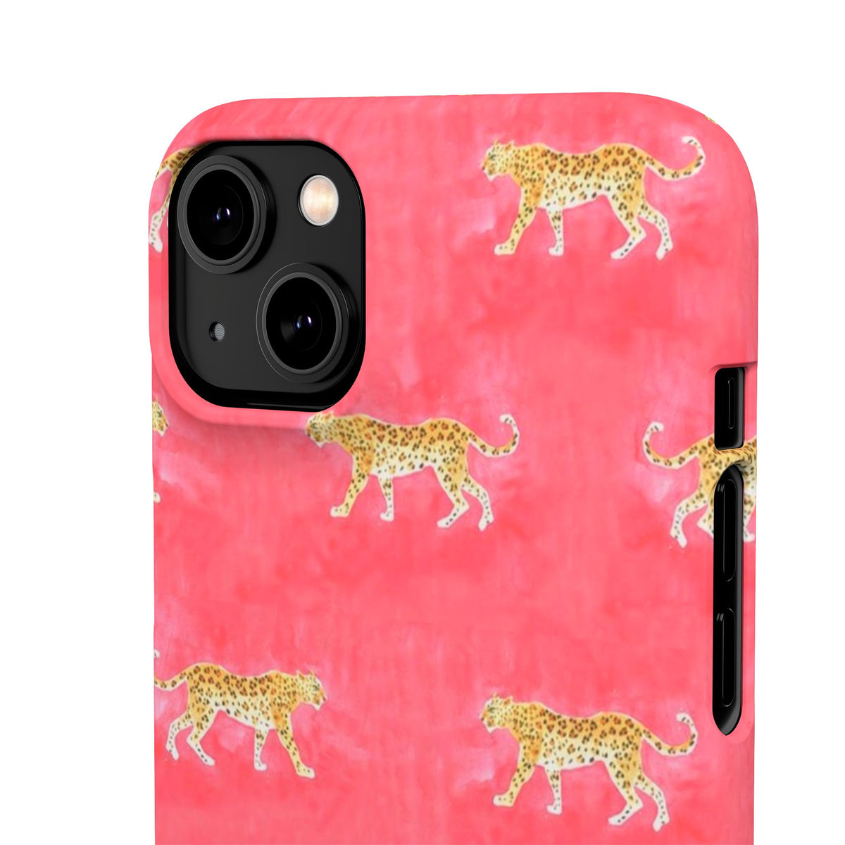 Pink Watercolor Leopard Case