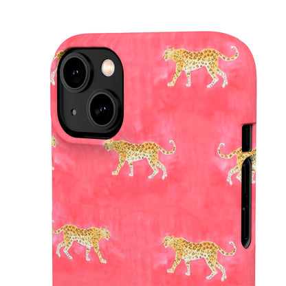 Pink Watercolor Leopard Case
