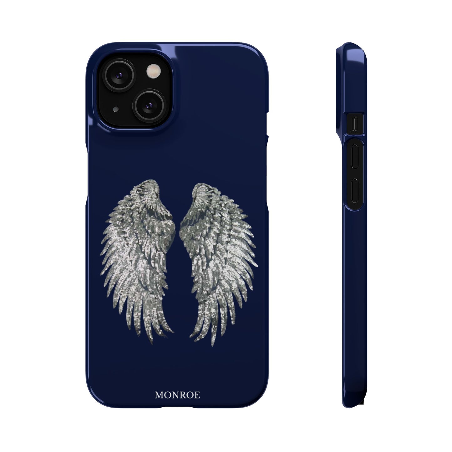 Navy Angel Wings Case