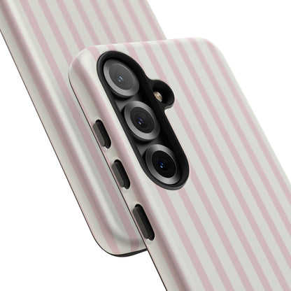 Light Pink Stripe Tough Phone Case