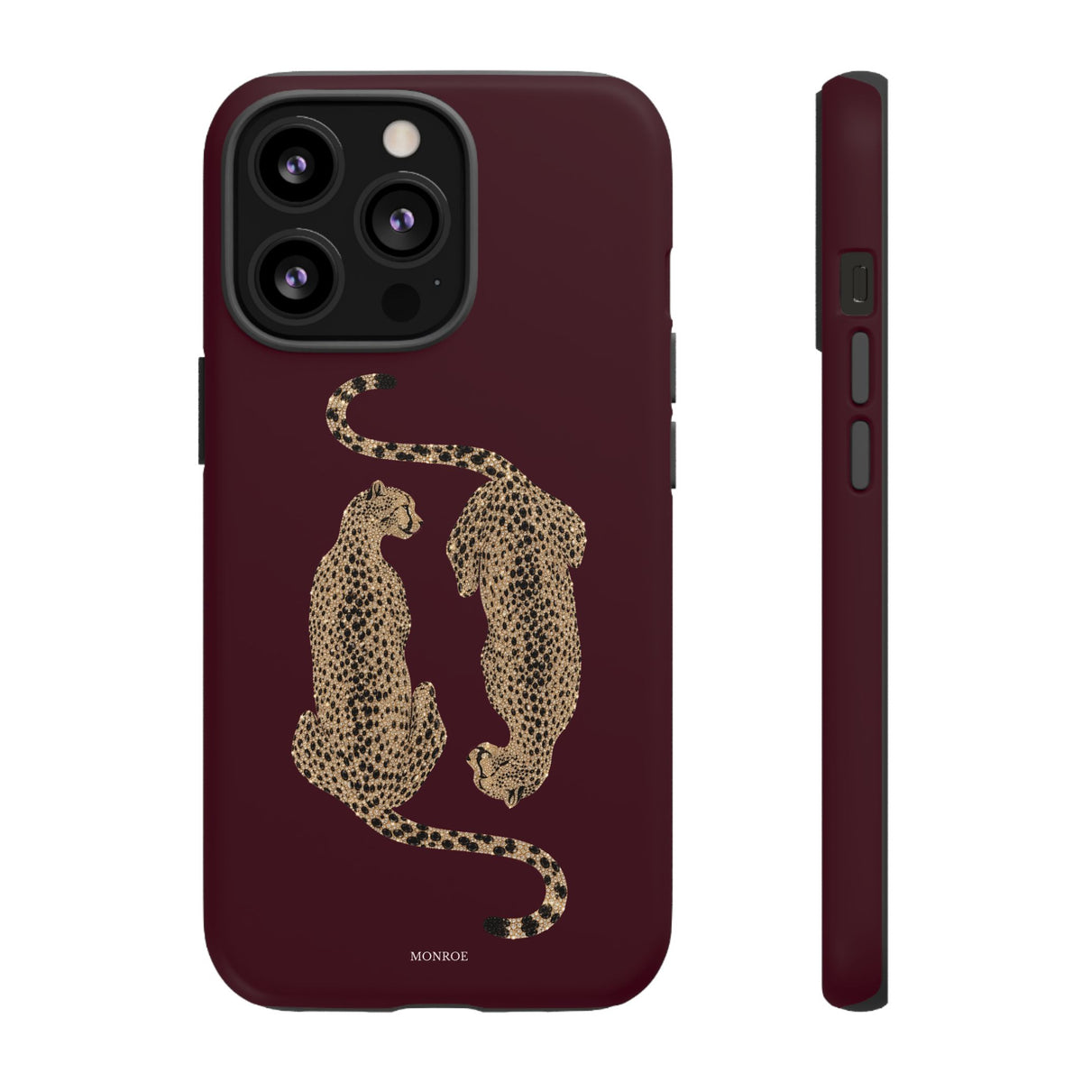 Burgundy Cheetah Tough Case
