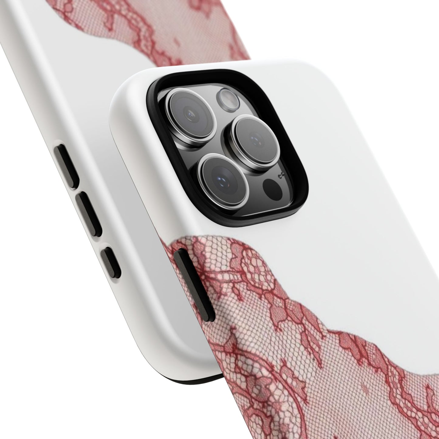 Red Lace Edge Tough Phone Case