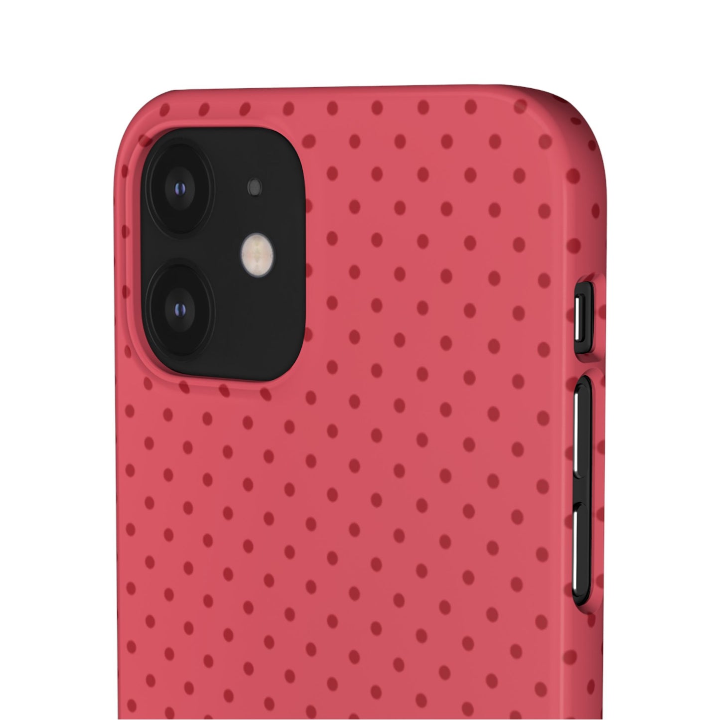 Coral Polka Dot Snap Phone Case