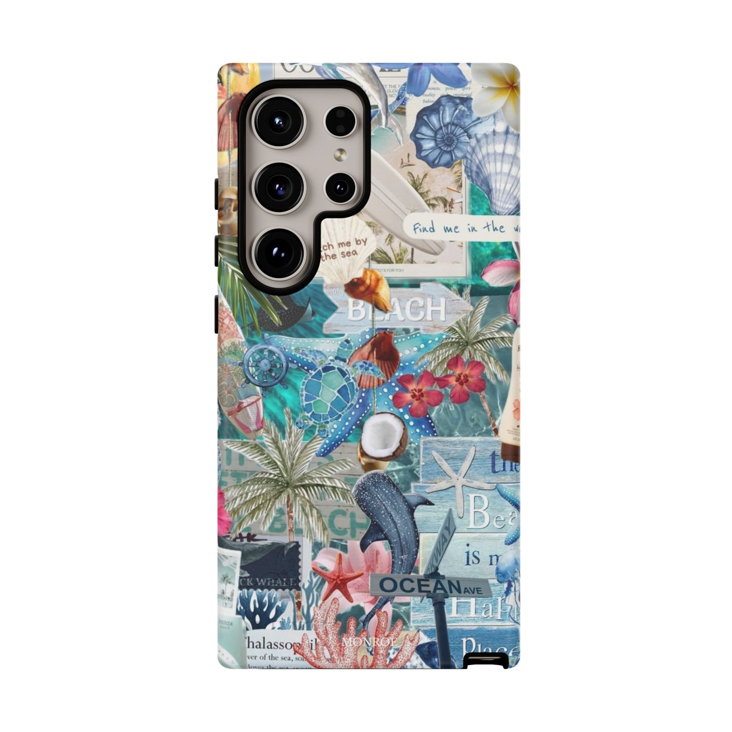 Tropical Beach Collage Tough Case