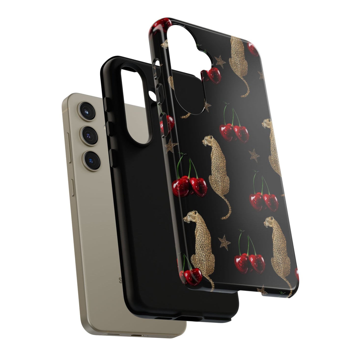 Leopard & Cherry Tough Case