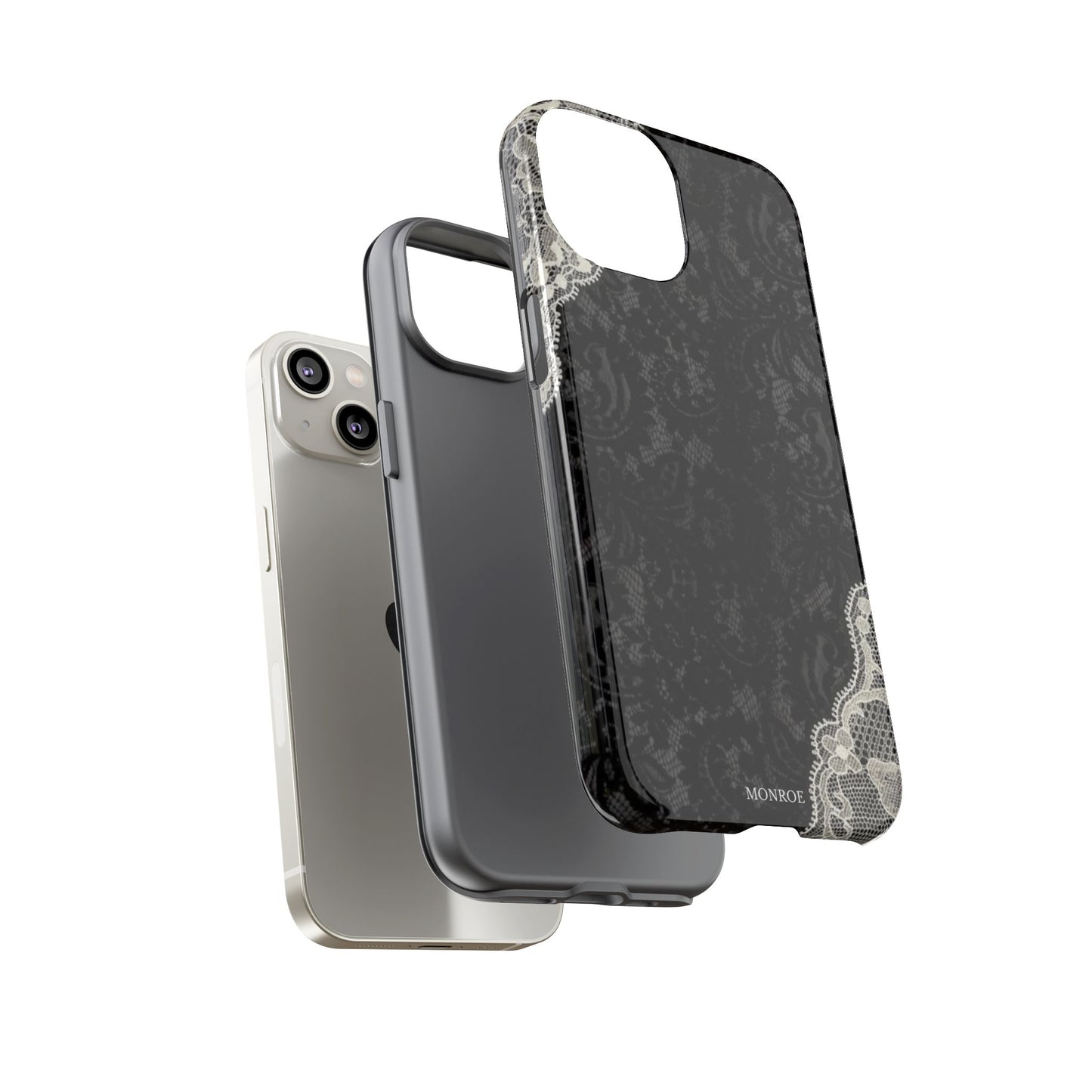 Black & White Edged Tough Case