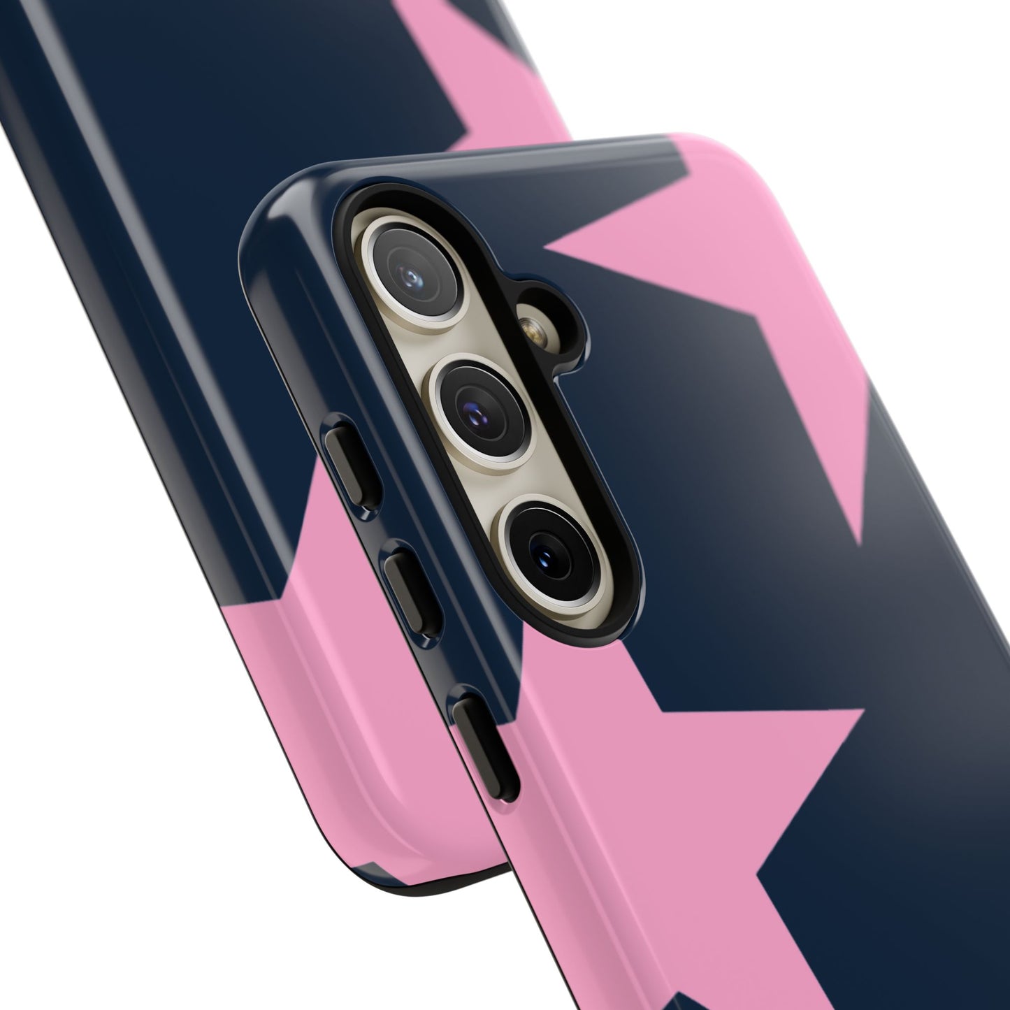 Navy & Pink Star Tough Cover