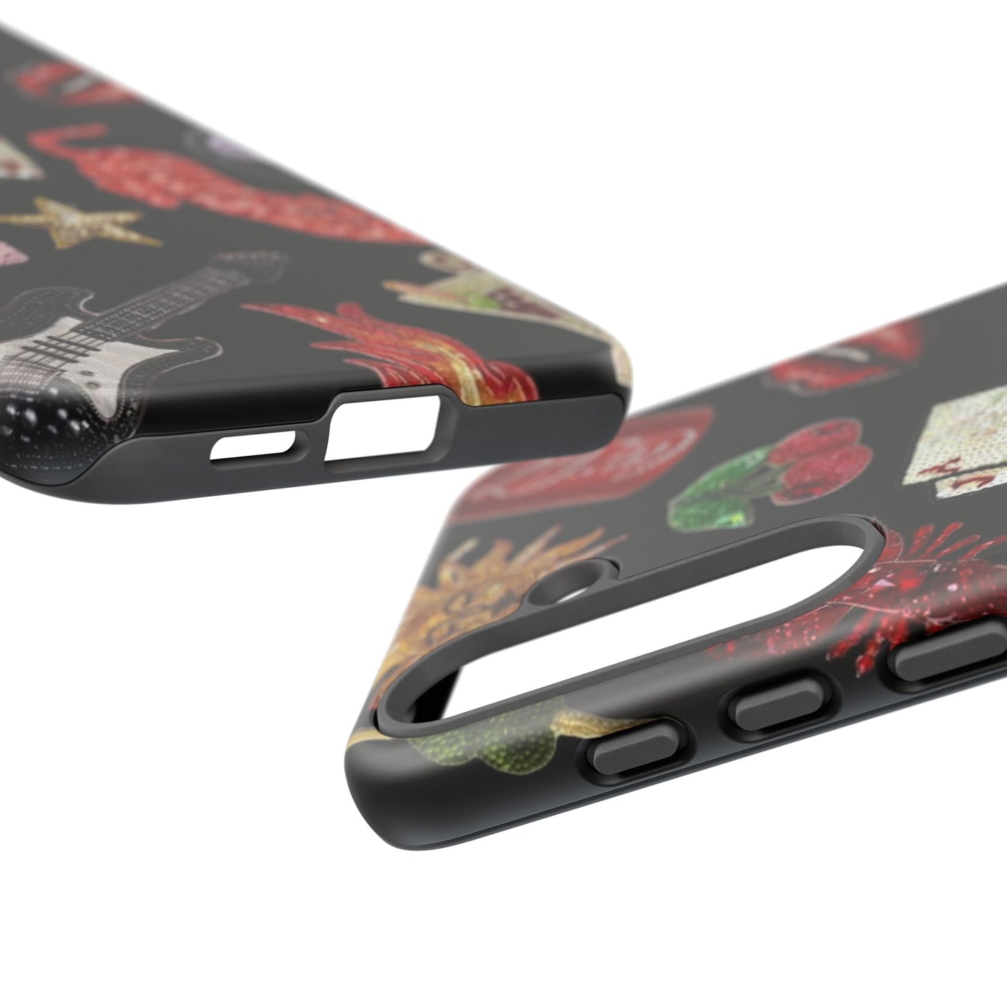 Retro Patch Motif Tough Case