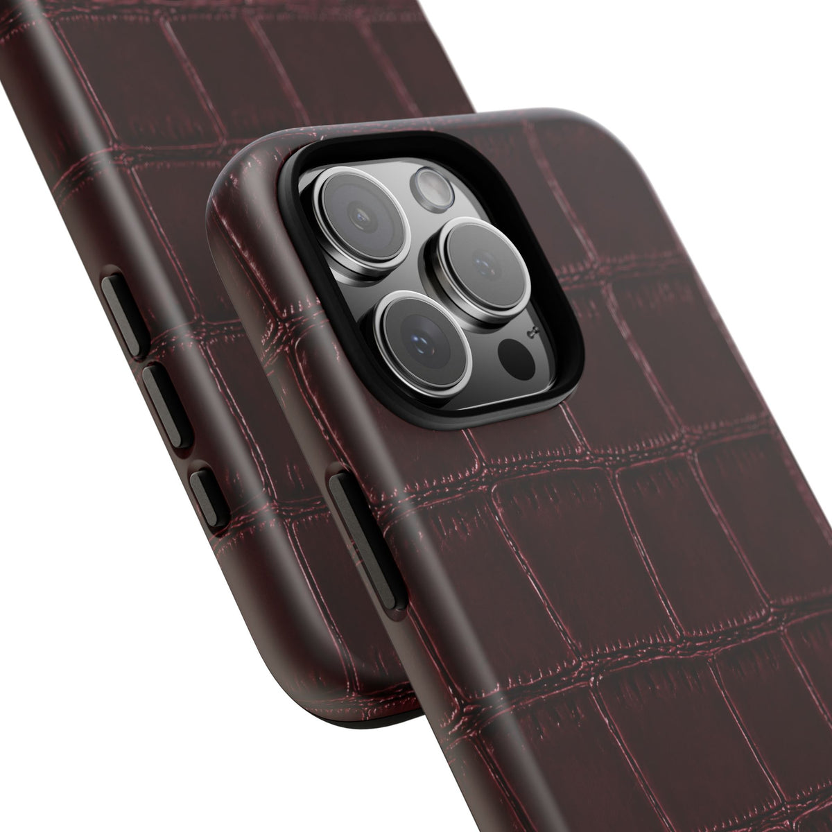 Burgundy Croc Tough Case