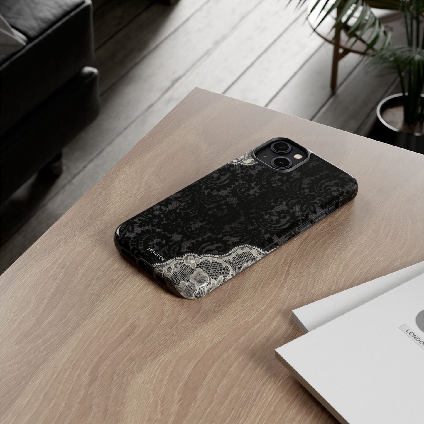 Black & White Edged Tough Case