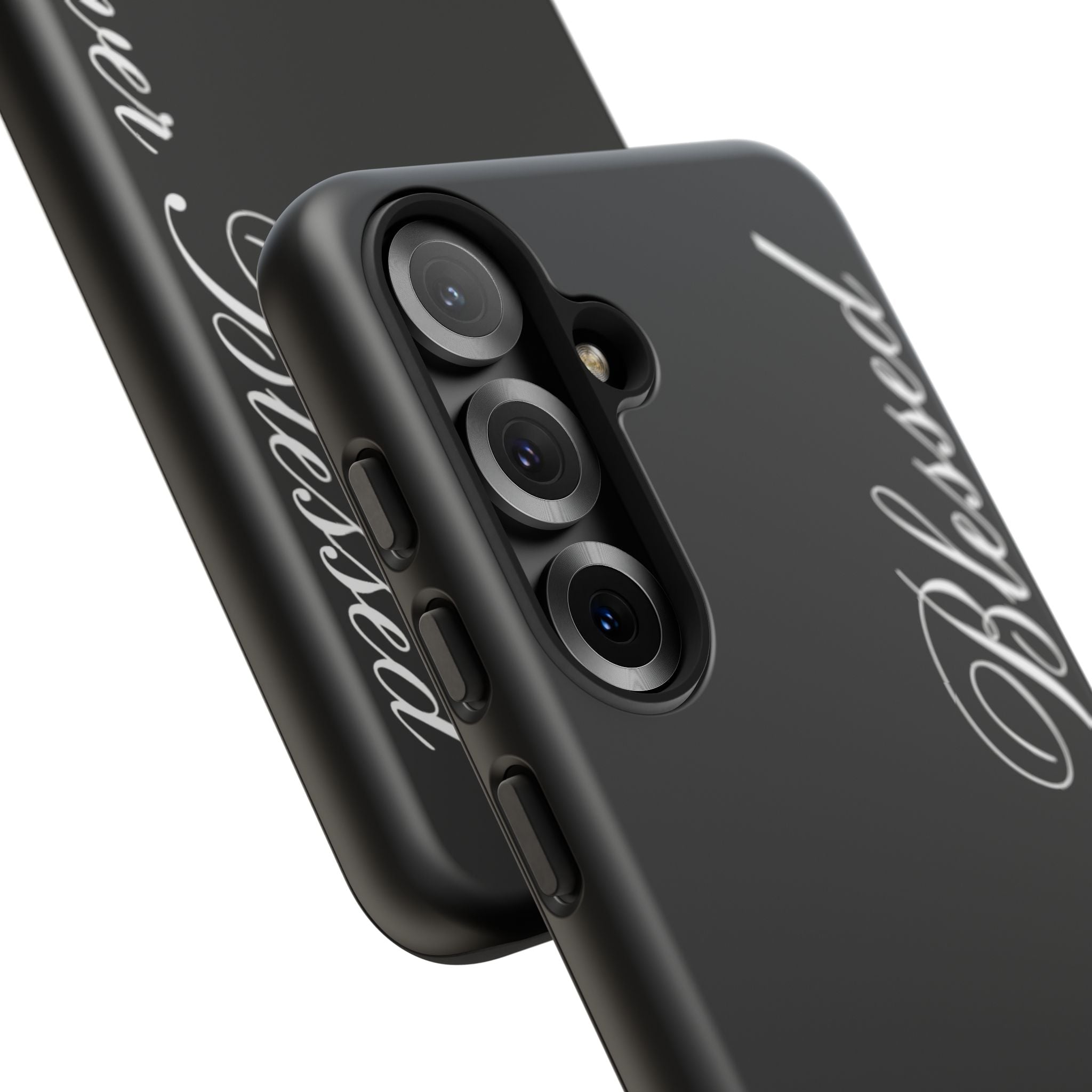 "Forever Blessed" Black Phone Cover