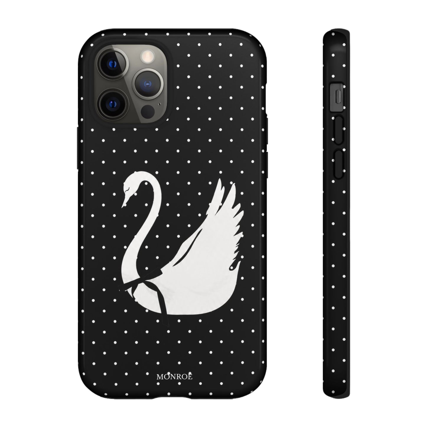 Black Swan Polka Dot Tough Phone Case
