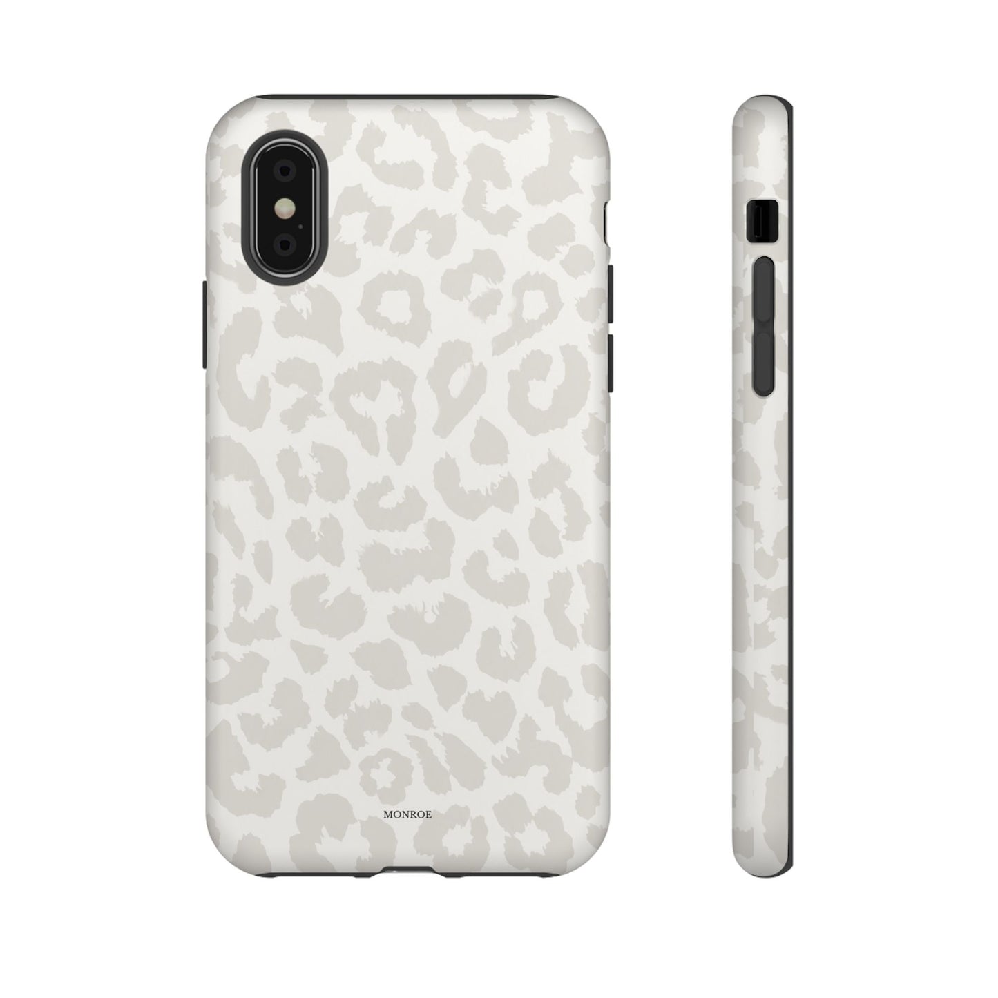 White Leopard Print Tough Case