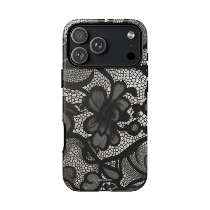 Black Vintage Lace Tough Case