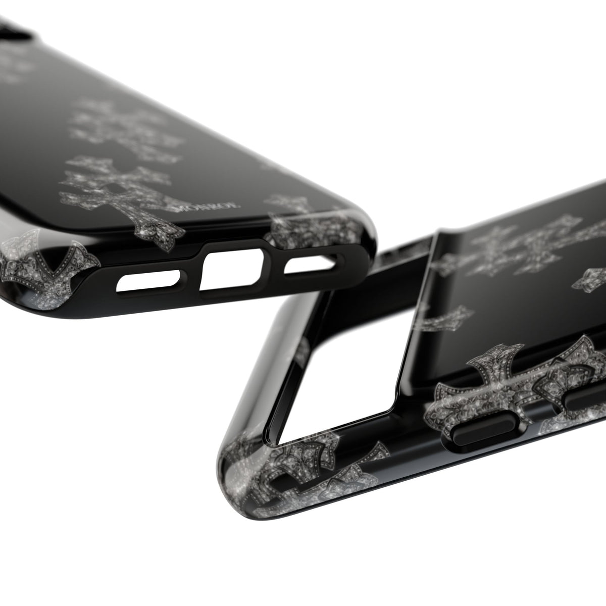 Black Crystal Cross Tough Case