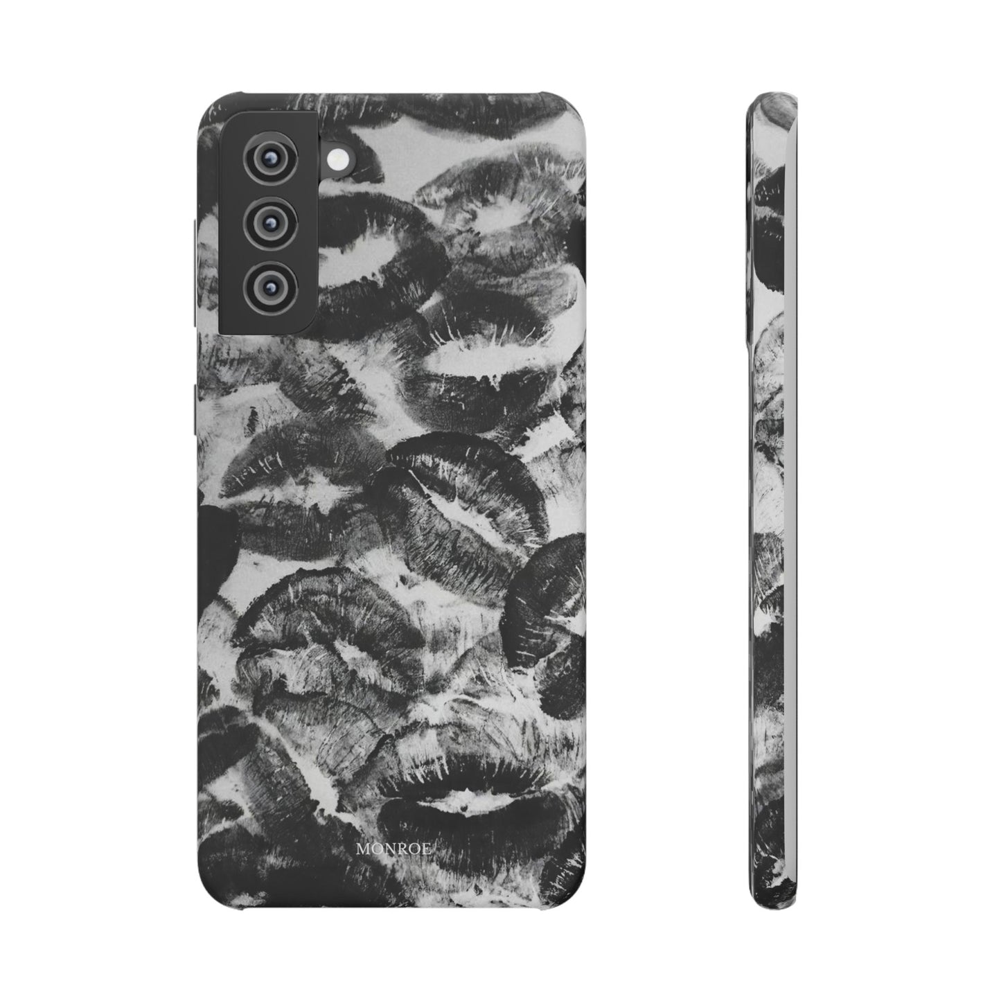 Black & White Kiss Print Case