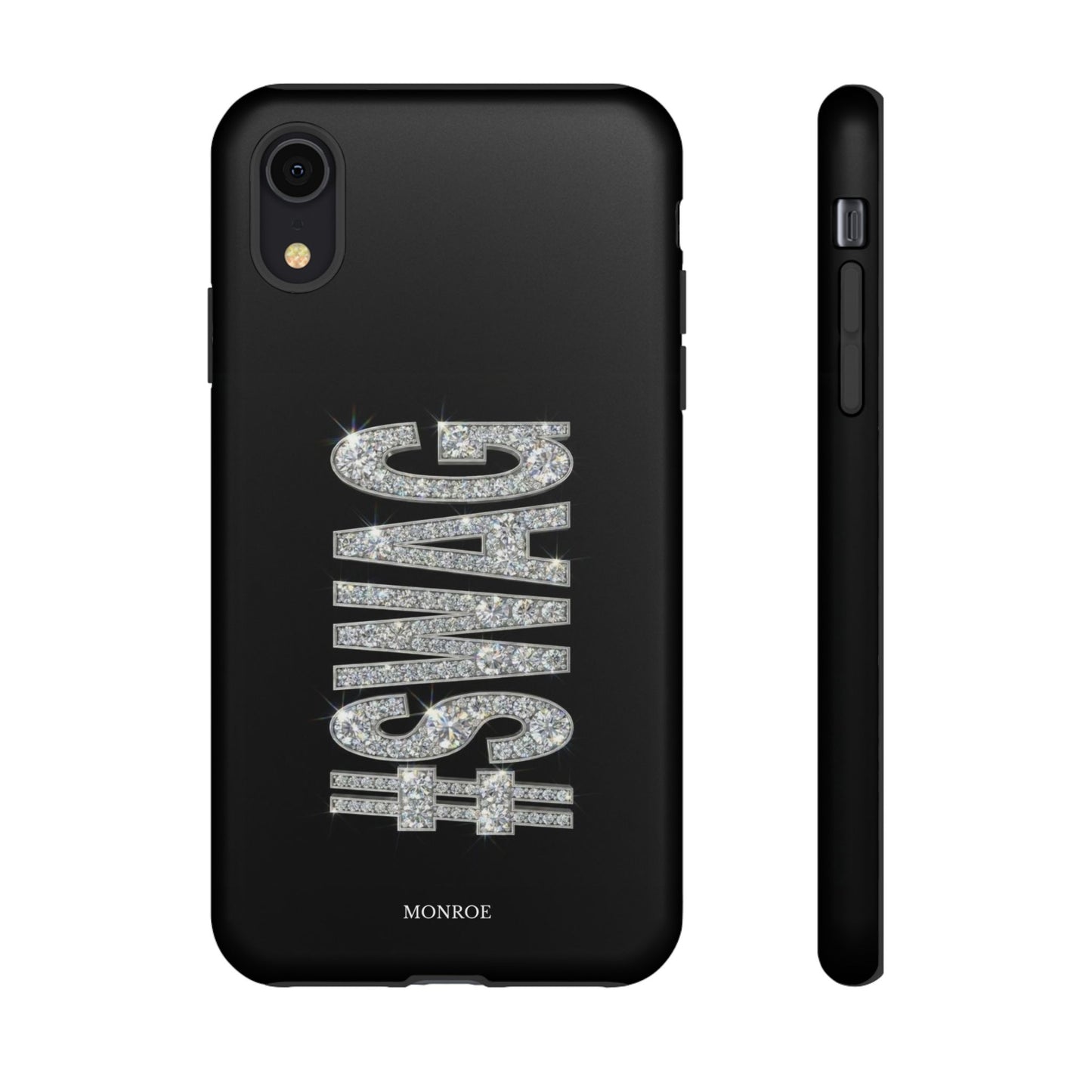“#SWAG” Black Bling Tough Case