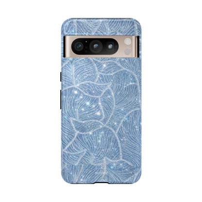Glacier Blue Floral Tough Case